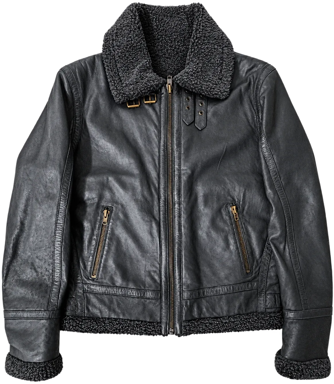 Wearing black leather without trying too hard