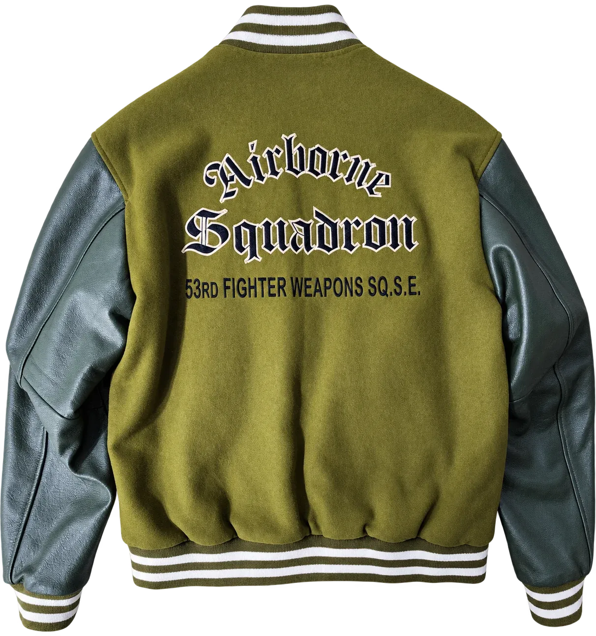 Back of the Marshal varsity jacket